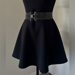 Gunmetal Stretchy Beaded Belt